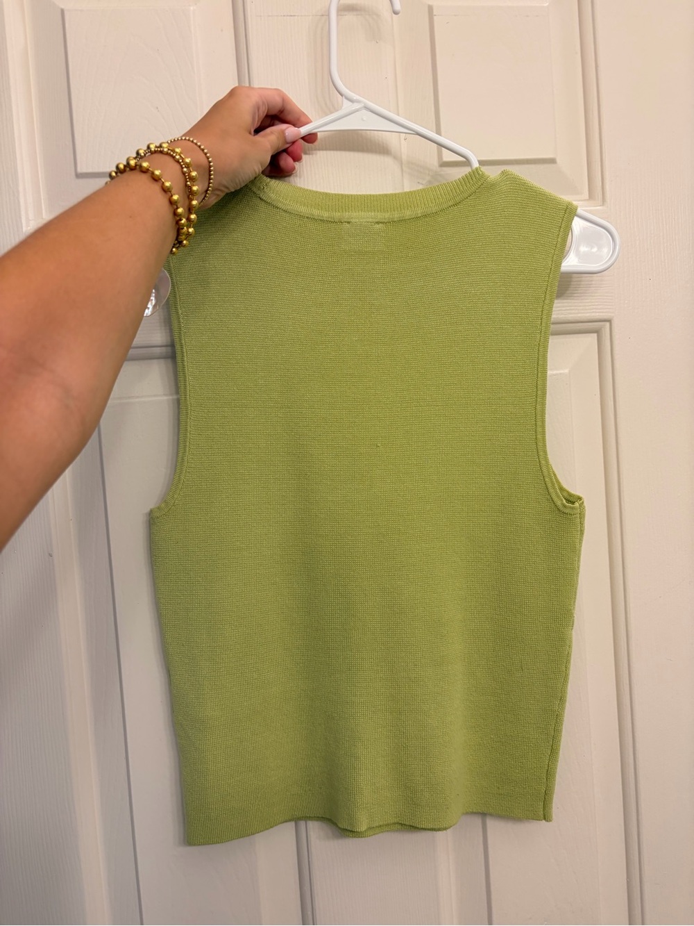 Abercrombie Sleeveless Knit Shell in Sage Green - Picture 3 of 6